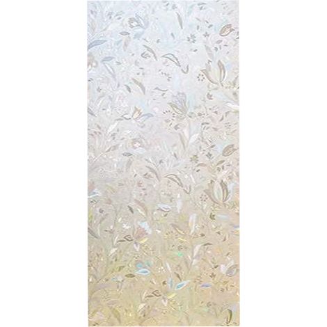 Milchglas-Klebefolie mit Tulpenmuster, 60 cm breit, ideal