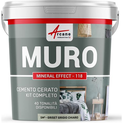 Kit microcemento per muri - 5 m² Grigio Chiaro Spinello - ARCANE INDUSTRIES (1/5)