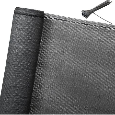 Woltu – Paravent extérieur brise-vue 150g/m² – Protection 85% d'intimité – Résistant aux intempéries – 1,5x6m – GZZ1182AN01