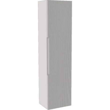 colonna pensile sospesa decor bagno "canaletto" con 1 anta colore bianco neve, 35x28x138 cm (1/3)