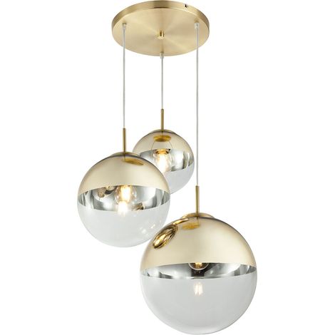 Globo - hängeleuchte - Varus - gold - glas - Ø 51cm - E27 - (1/5)