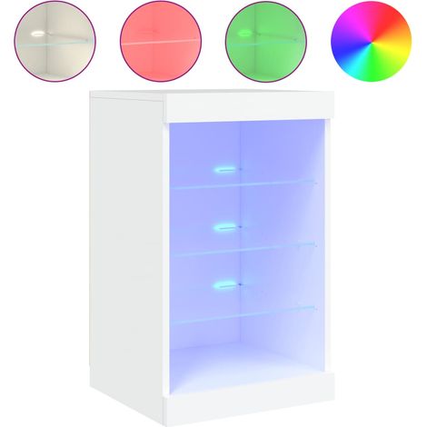 Buffet avec lumières LED blanc 41x37x67 (1/5)