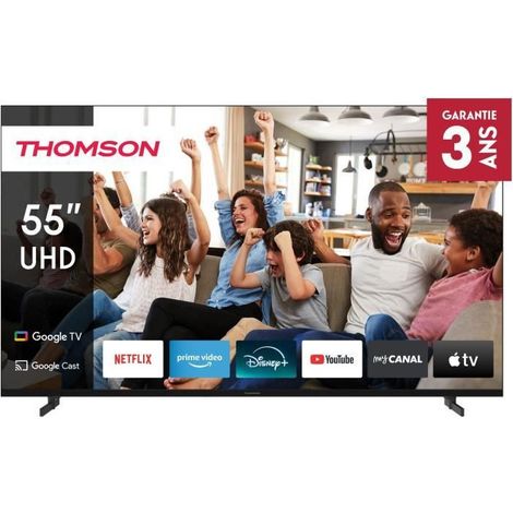 THOMSON 55UG4S14 - TV LED 55 (139 cm) - 4K UHD 3840x2160 - HDR 10 - Google TV - 2xHDMI 2.1 + 2xHDMI 2.0 (1/5)