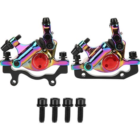 Kit de freins à disque hydrauliques HB-100 en alliage d'aluminium pour VTT et vélo de route, avant et arrière, coloré (1/5)
