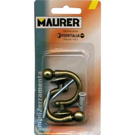 GANCI per EMBRASSE Colore BRONZO 48 mm MAURER Conf da 2 pz con tassello