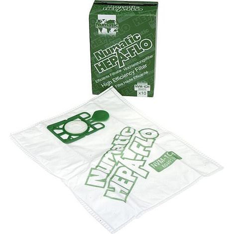 Lot de 10 Sacs Filtres Hepaflo WV570