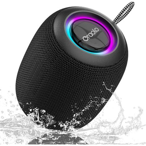 Mini Portable Bluetooth Speaker, IPX7 Waterproof, 15W Wireless Speaker, Powerful Bluetooth 5.3 Speakers with TWS Pairing, for Parties, Beach, Hiking, Travel (1/5)