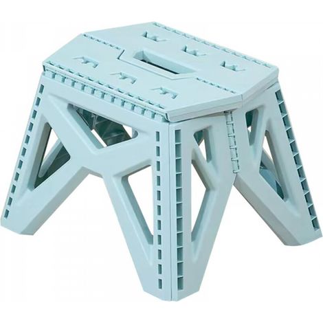 Tabouret portable pour enfants et adultes, solide et sûr, tabouret de camping pliable multifonctionnel avec poignée pour cuisine, salle de bain et jardin (1/5)
