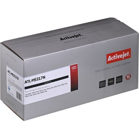 Activejet ATL-MS317N Toner Compatible con Lexmark 51B2000 Negro
