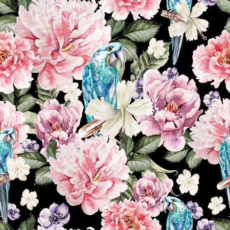 Tela decorativa para exteriores Oxford - Estampado rosa Nelken I DR205 (1/5)