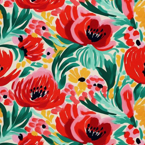 Tela decorativa para exteriores Oxford - Flores - DX2961 (1/5)