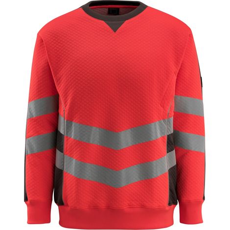Mascot Warnsweatshirt SAFE SUPREME Wigton Gr. XL hi-vis rot/dunkelanthrazit (1/4)