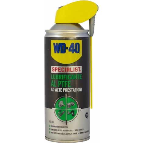 Lubrificante al PTFE ad alte prestazioni spray "WD-40" per metalli, vetro, vinile, gomma e plastica (1/2)