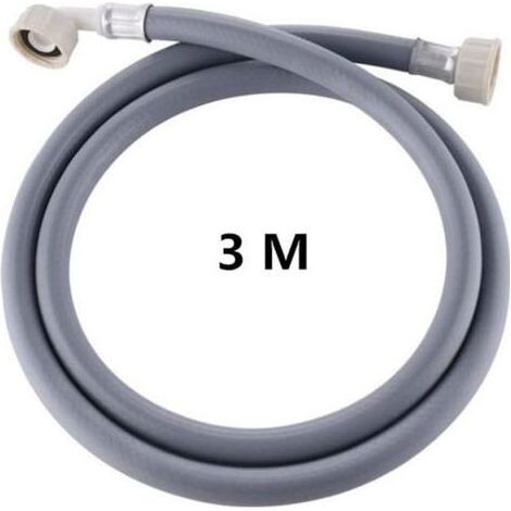 Tuyau Machine à Laver, 3 mètres Tuyau d\'Arrivée d\'Eau Pour Lave Vaisselle, Raccord 3/4\'" Tuyau d\'alimentation d\'eau (1/4)