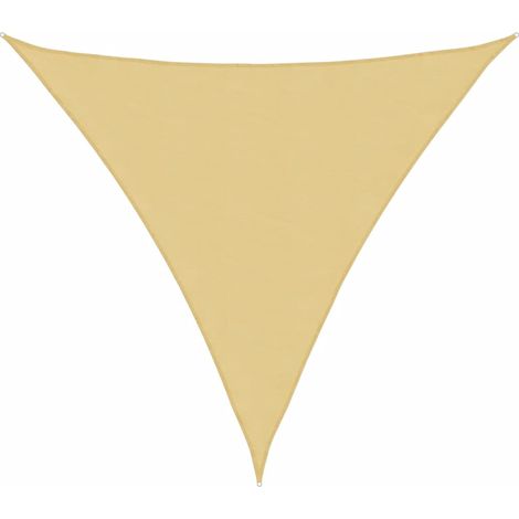 Voile d'ombrage  Voile de parasol sable 6x6x6 m 100 % polyester oxford