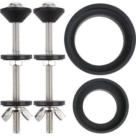 Kit de montage pour lunette WC en acier, acier inoxydable (1/4)