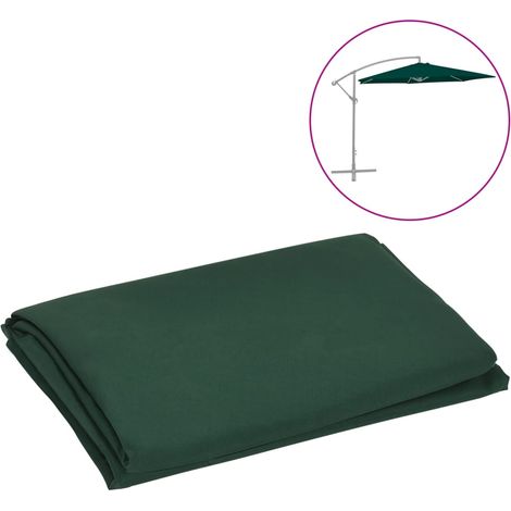 Tissu de remplacement pour parasol déporté Vert 300 cm (1/4)