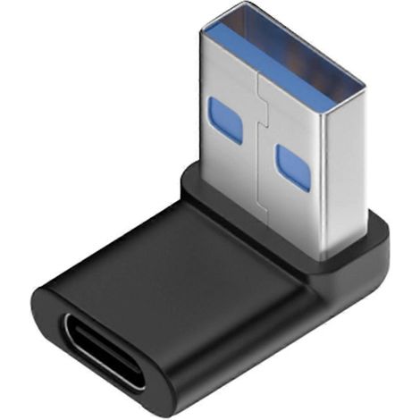 Adaptateur d'extension coudé à 90 degrés USB 3.0 mâle vers Type C femelle USB CE- (1/5)