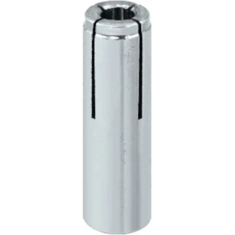 Cheville femelle avec cône intérieur - zingué blanc M6 x 25 Ø 8 - Boîte de 100