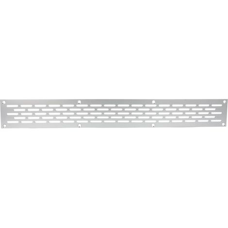 Lochblech Aluminium 100x50mm F1 Lüftungsgitter Lochung 20 x3mm Silber eloxiert