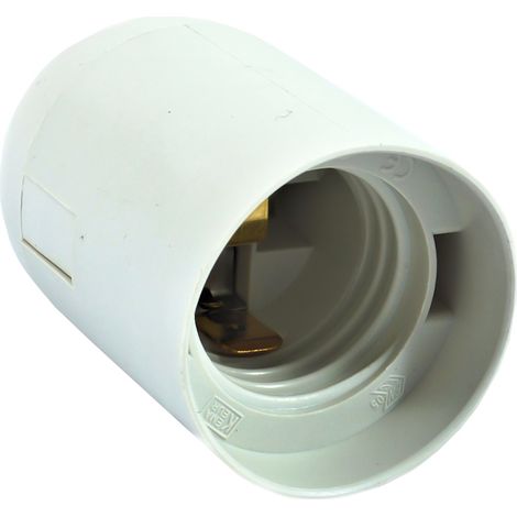 Extrastar portalampada portalampade bianco E27 lampadine max 60W (1/3)