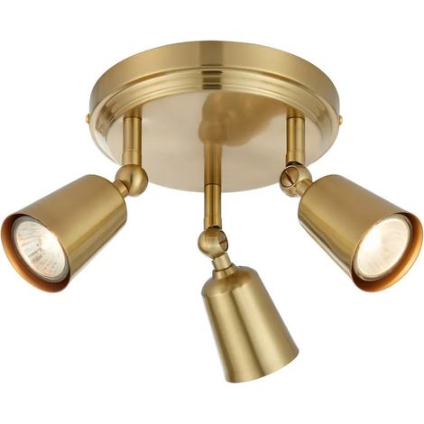 Plafonnier 3 spots orientables laiton gu10 - markslojd - tiny 218157903 218157903 (1/3)