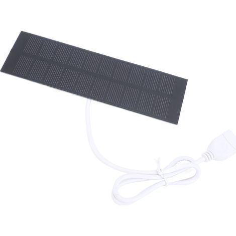 Chargeur solaire 1W panneau photovoltaïque 5V portable pour lampe ventilateur camping randonnée matériel de voyage (1/5)