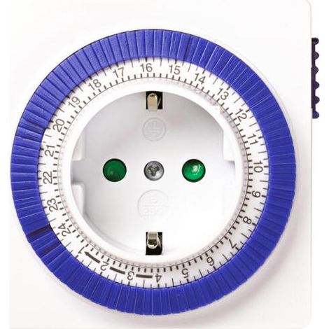 Programador Mecanico Diario Enchufable 3500W 16A/250Vac Ajuste 15 Minutos (1/4)