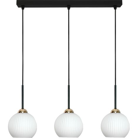 Hängeleuchte, LED-Streifen, weiße Kugeln, Industrie-Loft, 3xE27, Fiona 14-994 (1/5)