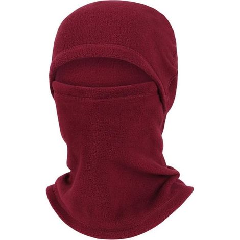 Cagoule en polaire pour le ski, le cyclisme, la course à pied, chapeau intégral, cache-cou, écharpe en polyester doux, couvre-chefs de sport d'hiver pour homme et femme (1/5)