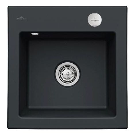 VB SP Subway 50 S plat 490x475mm Exc-Garn. Évier avec céramique Ebony c+
