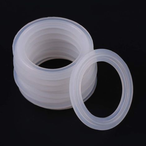 Lot de 10 joints en silicone 1,5 mm, joint Ti-Clamp 5,8 cm, étanchéité en silicone sanitaie (1/3)