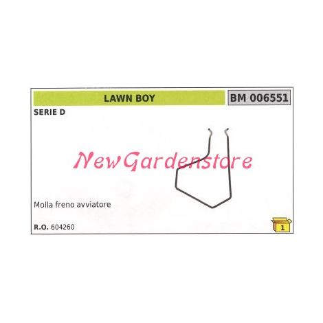 Molla freno avviatore LAWN BOY serie D 006551