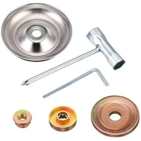 BARKBUSTERS Kit d'adaptateurs de lame de tondeuse à gazon 6 pièces pour tondeuses à gazon à arbre droit, débroussailleuses et coupe-herbes (1/4)