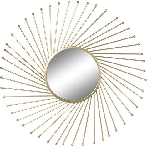 Metallspiegelspiegel 84x2.5x84 Gold Metall Metallmaterial Farbspiegel Spiegel Details der Familie (1/3)