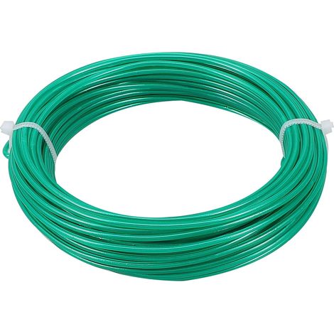 Attache De Jardin - Fils Flexibles En Pvc Et Pe Avec Fil De Fer Galvanisé - Pour Lien De Plantes Et De Vignes Sur Treillis - 1000 X 0,35 X 0,35 Cm - Lot De 1 (1/5)