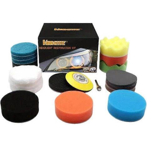 Kit de restauration de phares de 3 pouces en 41 pièces (ne contient pas de perceuse électrique) ( ) (1/5)