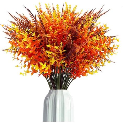 Fleurs artificielles - 9 bouquets automnaux - fleurs artificielles (Seulement le bouquet), automne, dégradé de couleurs - 9 pièces (1/5)