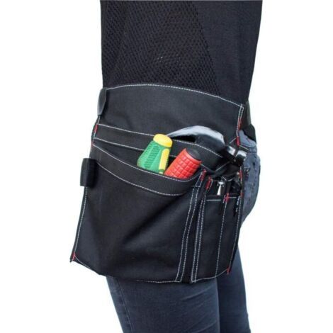 CSPARKV Pochette de ceinture à outils, 12OZ, tablier de taille multifonctionnel en toile, sacs de poche à outils avec clip de ceinture réglable pour le rangement d'atelier/outils de travail du bois/po (1/3)