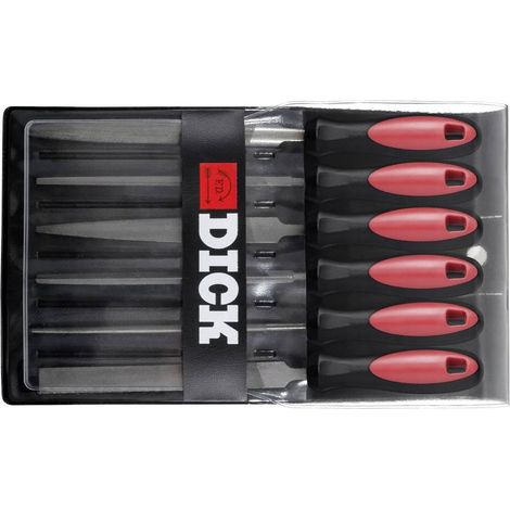Dick 1187102-2K Juego de limas 6 piezas multicolor 100 mm