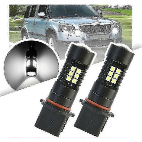 Feux de jour à LED Canbus pour Skoda Yeti pré-restylage P13W (lot de 2) (1/5)