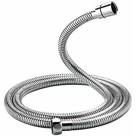 Tuyau de douche universel (G1/2 pouces, 2 m), tuyau de douche anti-pli, acier inoxydable/chrome (1/5)