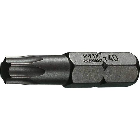 Embout de tournevis 1/4", lot de 10 pièces, TX femelle T15 (1/2)