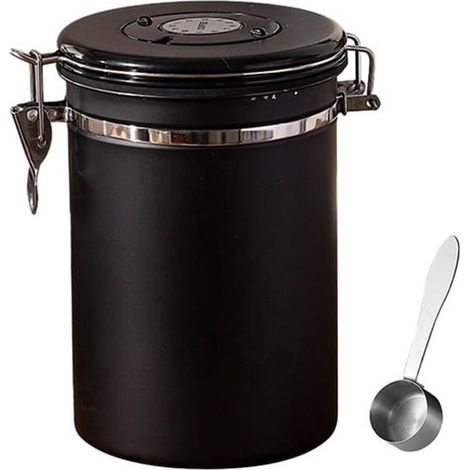 Contenitore per caffè in acciaio inox da 2,8 litri, ideale per caffè e altro ancora. (1/5)