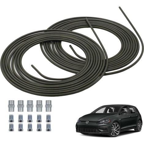 câbles de frein de 5 m de diamètre 4,75 mm en acier avec raccords et connecteurs M10 x 1, bride F, convient pour voiture, moto (1/5)
