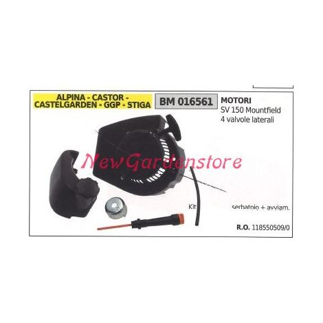 Arrancar motor CASTELGARDEN cortacésped sv150 016561
