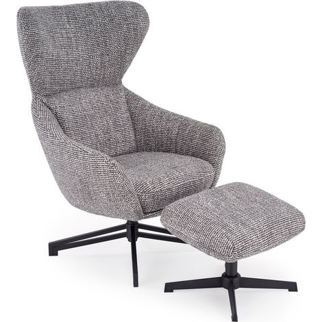 Sillón Houston 2093, Gris, 110x75x85cm, Tapiz, Patas: Metal, 0, Parcialmente montado