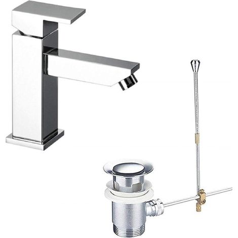 Rubinetto Miscelatore Quadrato Piletta Esy69022 Firenze Bagno Rubinetteria