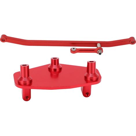 Support de servo pour direction RC en aluminium, compatible avec LOSI LMT 1/8 - Rouge (1/5)