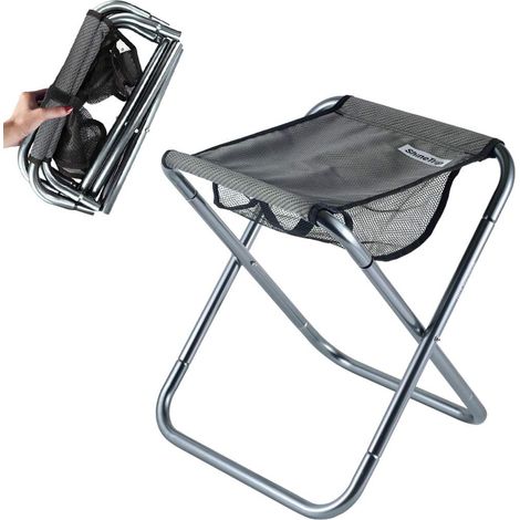Portable Small Folding Stool, Outdoor Camping Mini Folding Chairs, Lightweight Foldable Camp Stool for Camping, Fishing, Picnic, Traveling and Hiking (1/5)